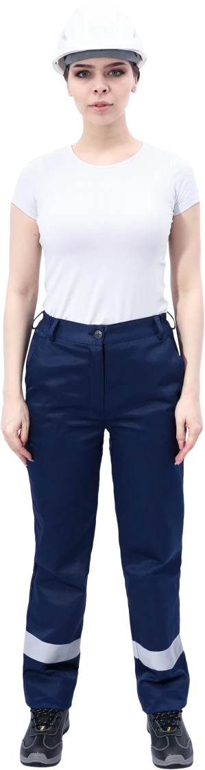 Костюм МАСТЕР ЛЮКС летний, т/синий-василек, женский (Куртка+брюки) Кос 794