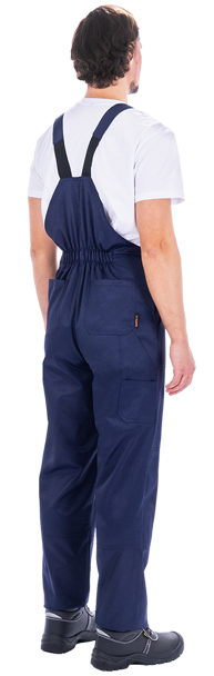 Костюм мужской ТЕХНИК 2 от механических воздействий и ОПЗ (куртка, полукомбинезон), темно-синий/серый Кос 099