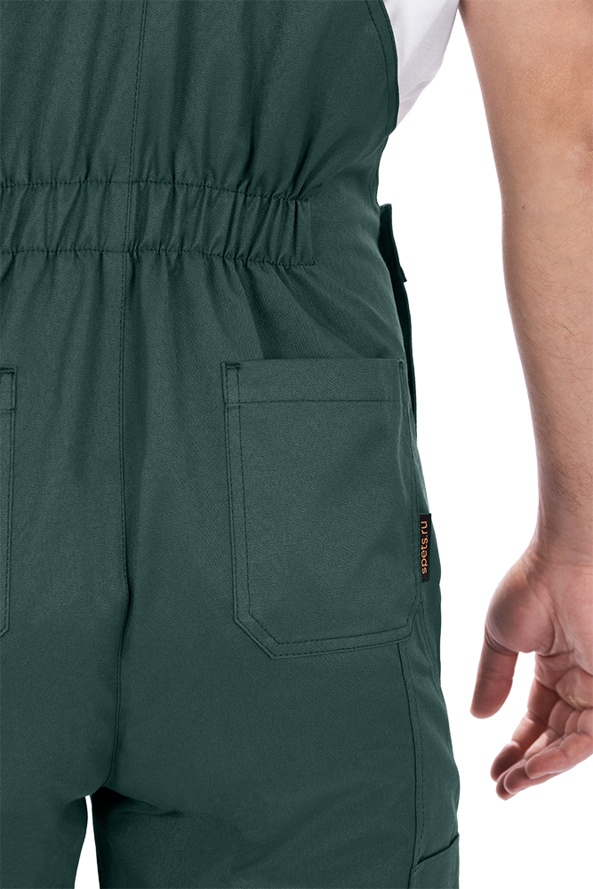 Костюм мужской ТЕХНИК 2 от механических воздействий и ОПЗ (куртка, полукомбинезон), темно-зелёный/черный