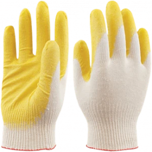 Перчатки СТАНДАРТ, х/б с латексом Пер 019