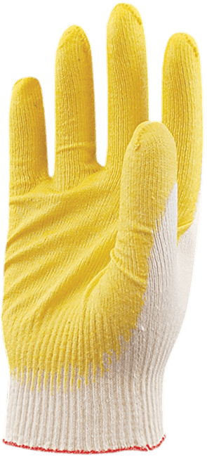 Перчатки СТАНДАРТ, х/б с латексом Пер 019