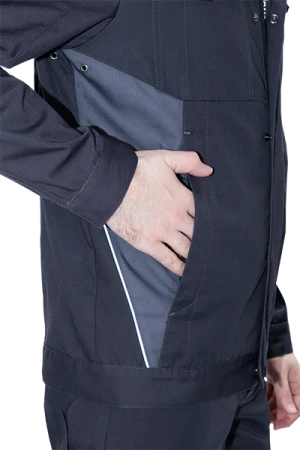 Куртка мужская GT от механических воздействий и ОПЗ, т.серый-серый