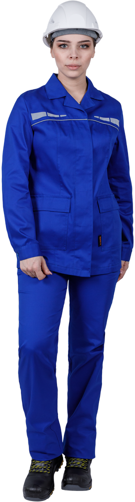 Костюм женский ОПЕРАТОР от механических воздействий и ОПЗ (куртка, брюки), цвет василёк