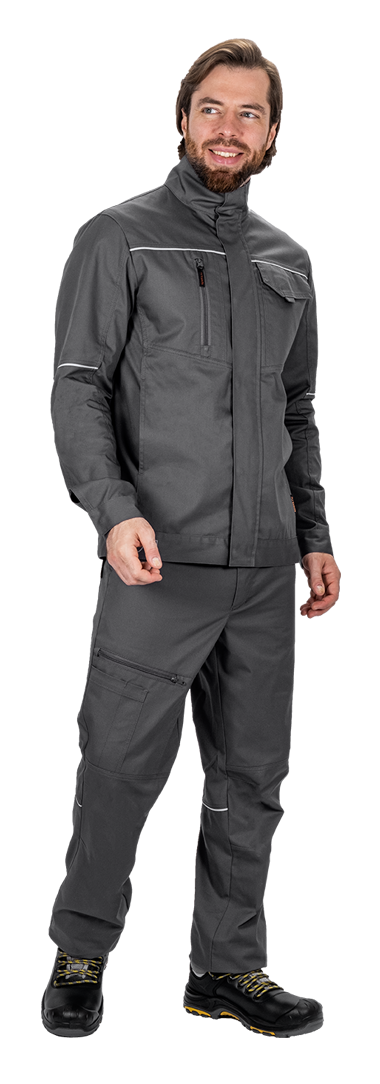 Костюм мужской ДЮРАБЛ от механических воздействий и ОПЗ (куртка, брюки), серый Кос 832