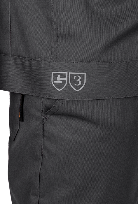 Костюм мужской ДЮРАБЛ от механических воздействий и ОПЗ (куртка, брюки), серый Кос 832