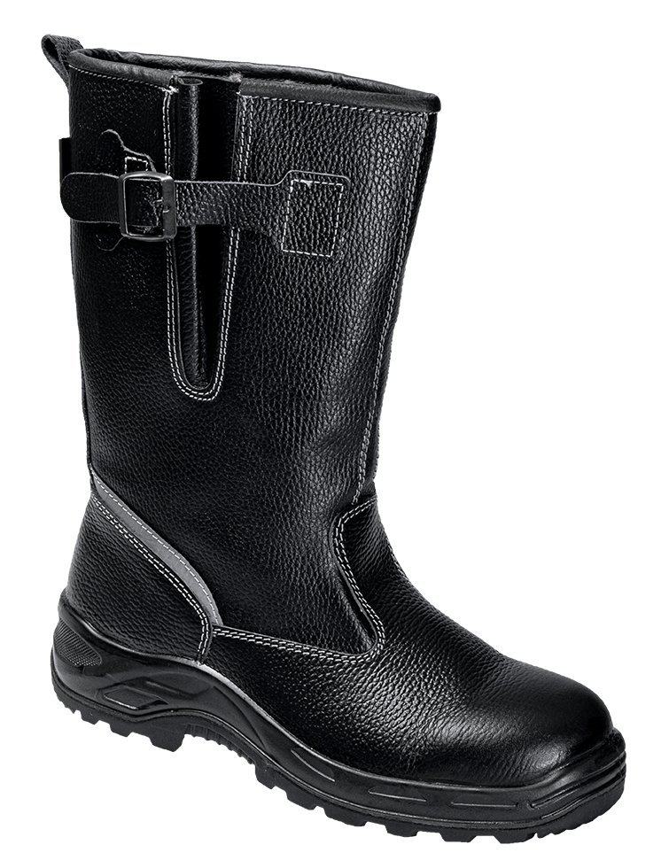 Сапоги TURBO с КП шерст. мех, хромовые ПУ/нитрил ( Сап. 083 )