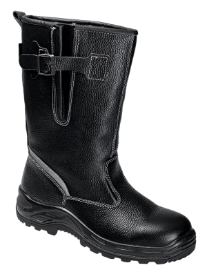 Сапоги TURBO с КП шерст. мех, хромовые ПУ/нитрил ( Сап. 083 )