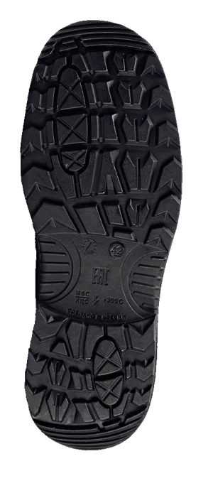 Ботинки TURBO с КП и КС, хромовые ПУ/нитрил (арт. А-113 TURBO КП ПУ/н КС / А - 102 кп,сетка,кс,ПУ/н / 113КП кевларовая стелька /  М122)