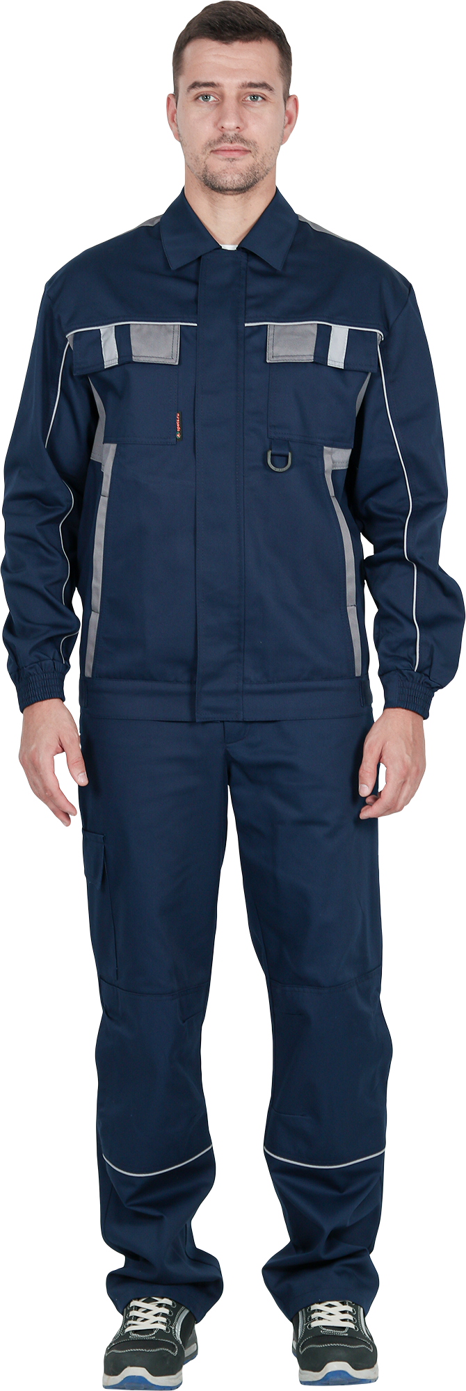 Костюм КОНФОРМ летний, т/синий-серый (Куртка+брюки) Кос 588