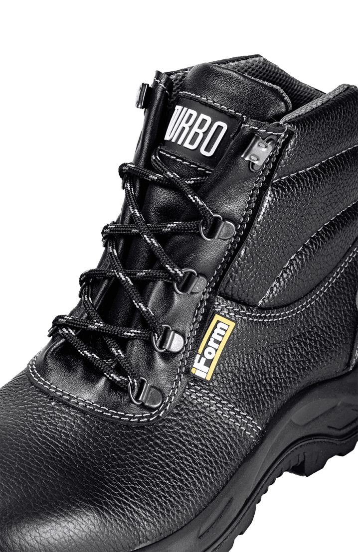 Ботинки TURBO с КП, хромовые ПУ/нитрил (Бот.113)